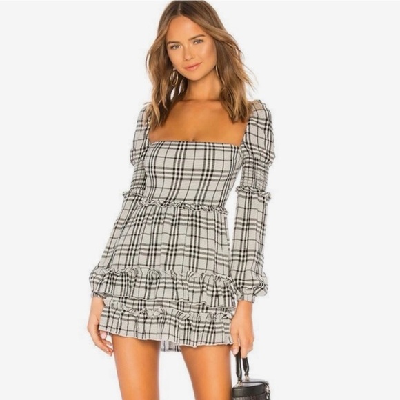 Revolve Majorelle Clarise Dress Gray Size XL - Picture 4 of 9